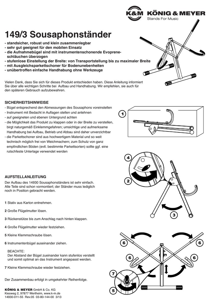 Konig & Meyer 14930 quick start guide