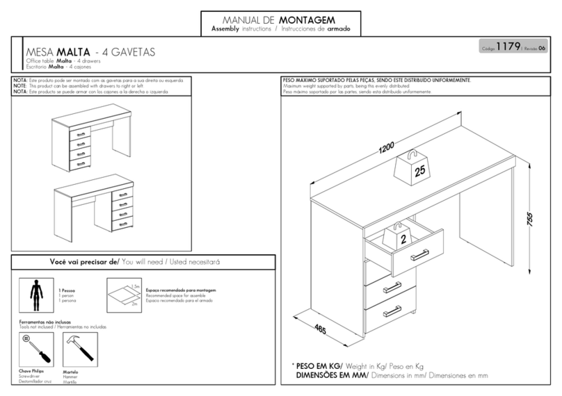 Mesa MALTA Assembly instructions Mesa MALTA Assembly instructions