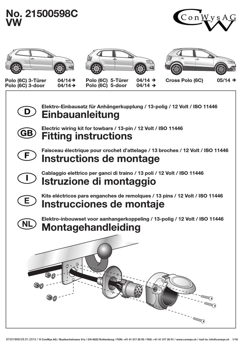 ConWys AG 21500598C VW User manual