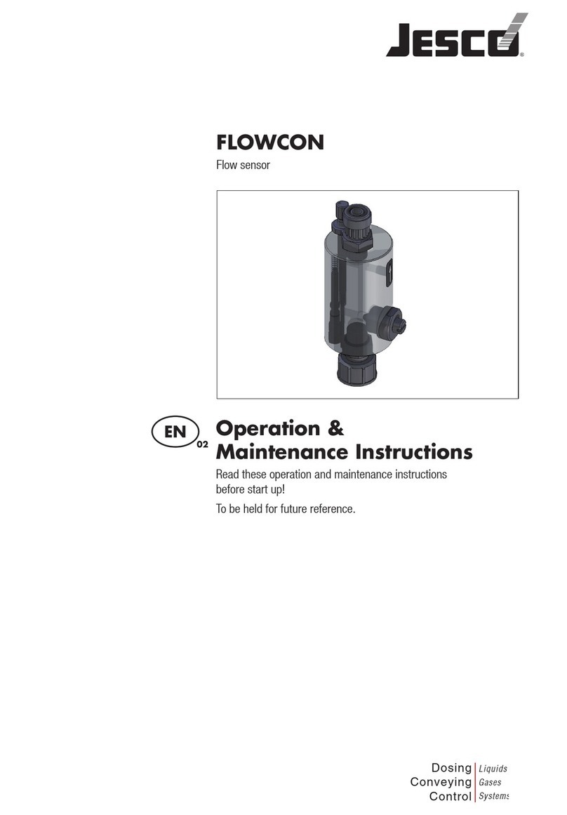 Jesco FLOWCON Operation & maintenance instructions