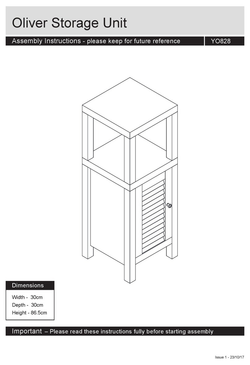 J D Williams Oliver Storage Unit User manual