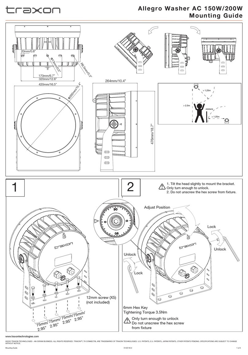 Osram traxon Allegro Washer AC Mounting guide