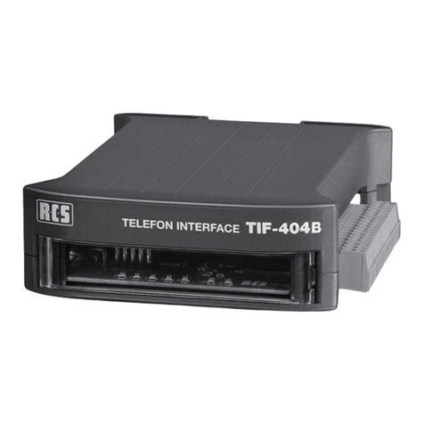 RCS TIF-404B operating instructions