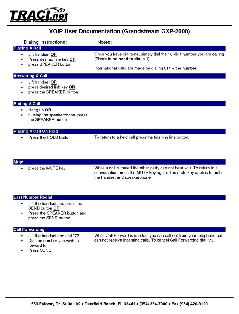 Grandstream Networks Grandstream GXP-2000 Operator's manual Grandstream Networks Grandstream GXP-2000 Operator's manual