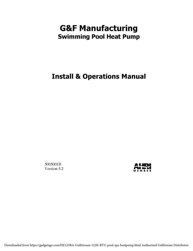 G&F Manufacturing Gulfstream HE125RA User manual