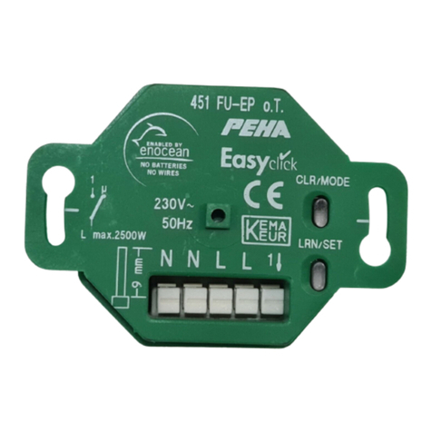 EnOcean PEHA Easyclick Plus Installation and operating instructions