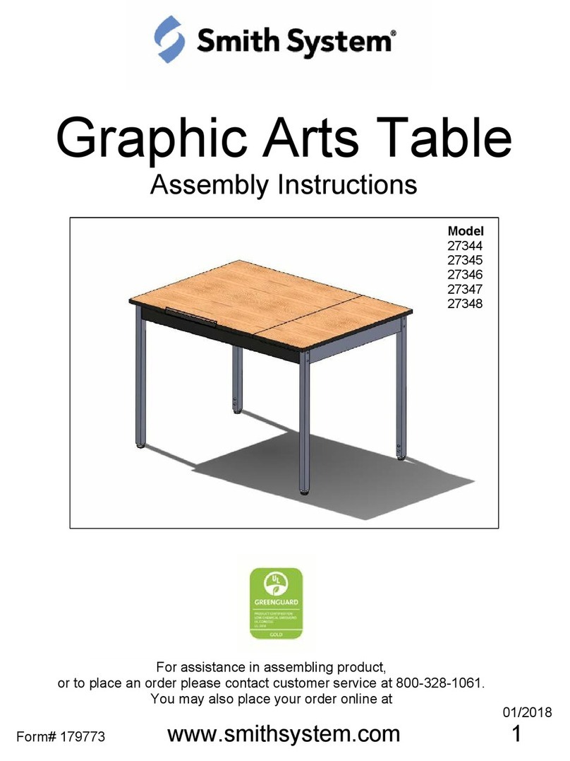 SMITH SYSTEM Graphic Arts Table 27344 Assembly instructions SMITH SYSTEM Graphic Arts Table 27344 Assembly instructions