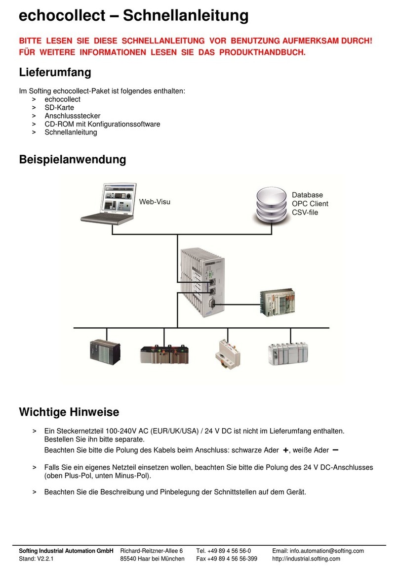 Softing echocollect User manual