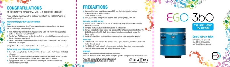 EGO 360 i7w Quick setup guide