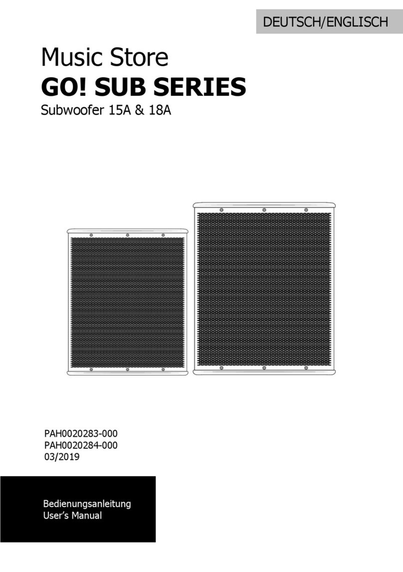 music store GO! SUB Series user manual music store GO! SUB Series user manual