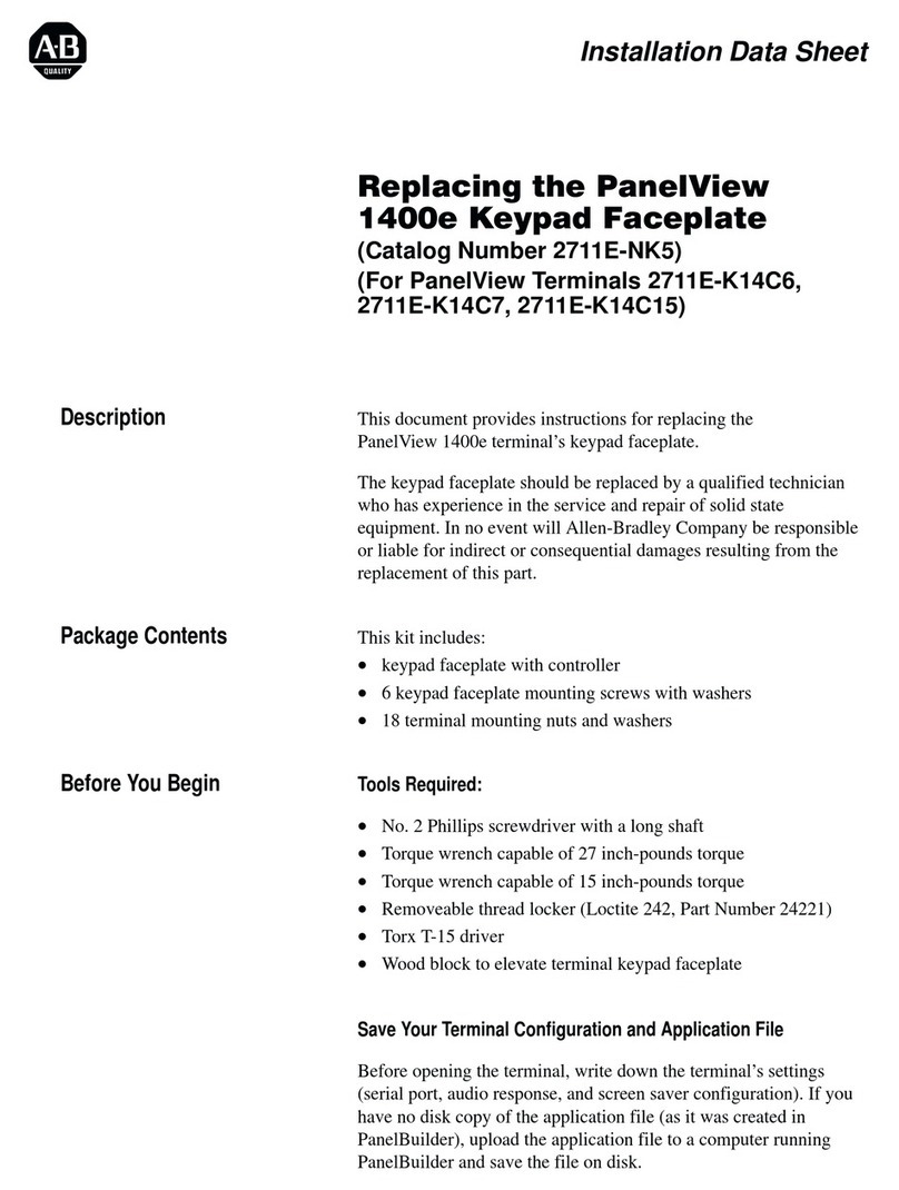 Rockwell Automation Allen-Bradley 2711E-NK5 User manual