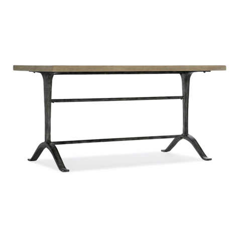 Hooker Furniture 5805-10458-85 Assembly instruction