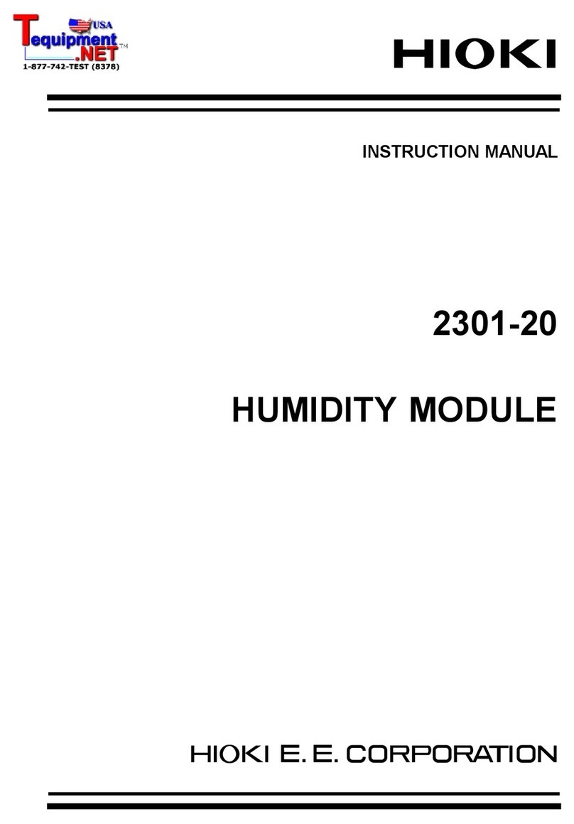 Hioki 2301-20 instruction manual
