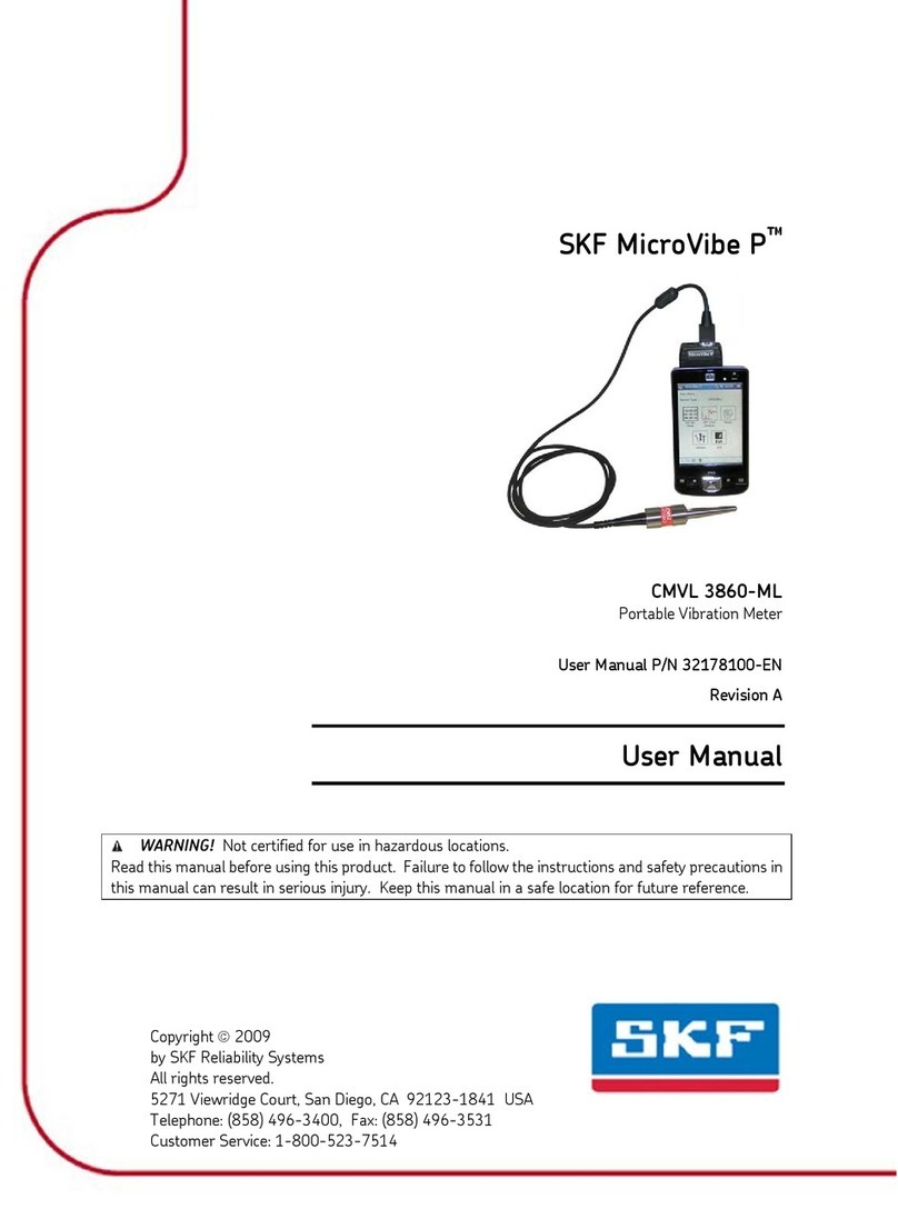 SKF MicroVibe P CMVL 3860-ML User manual SKF MicroVibe P CMVL 3860-ML User manual
