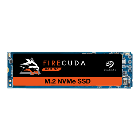 Seagate FireCuda PCIe NVMe M.2 SSD Series User manual