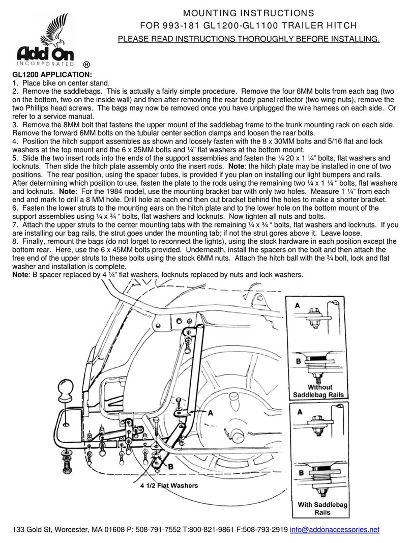 ADDON 993-181 Mounting instructions ADDON 993-181 Mounting instructions