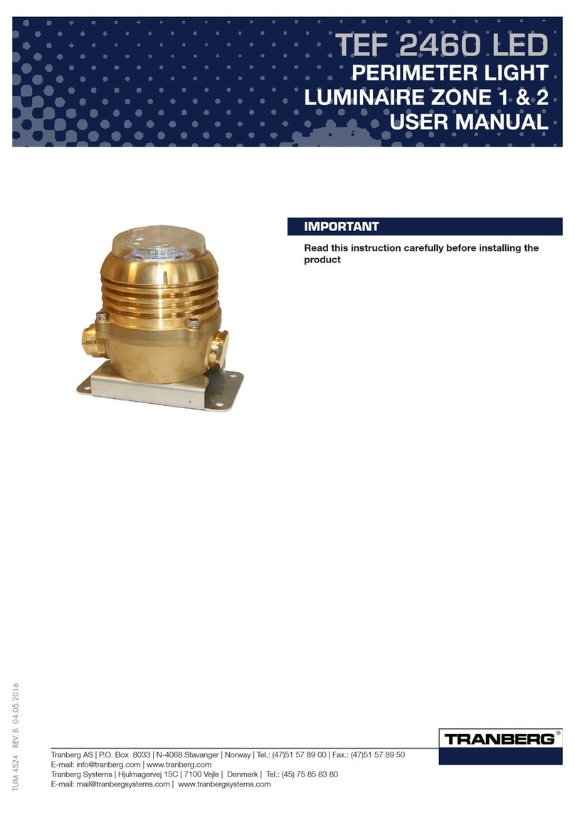 Tranberg TEF 2460 LED user manual