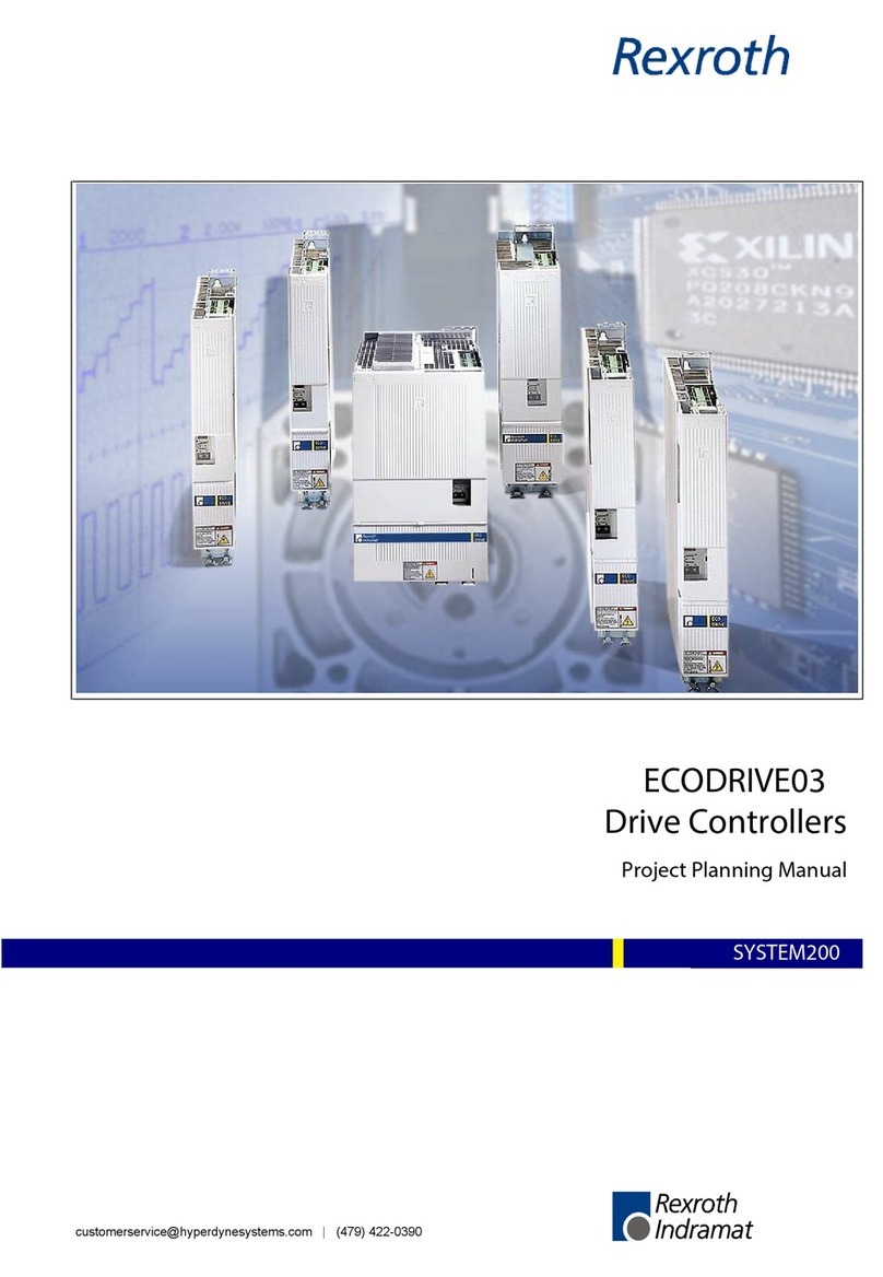 Rexroth Indramat ECODRIVE03 Series Project planning manual Rexroth Indramat ECODRIVE03 Series Project planning manual