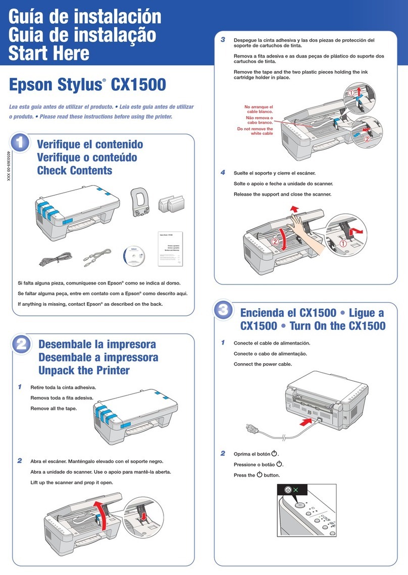 Epson Stylus CX1500 Instruction Manual