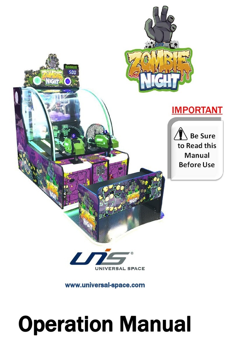 Universal Space Zombie Night Operation manual