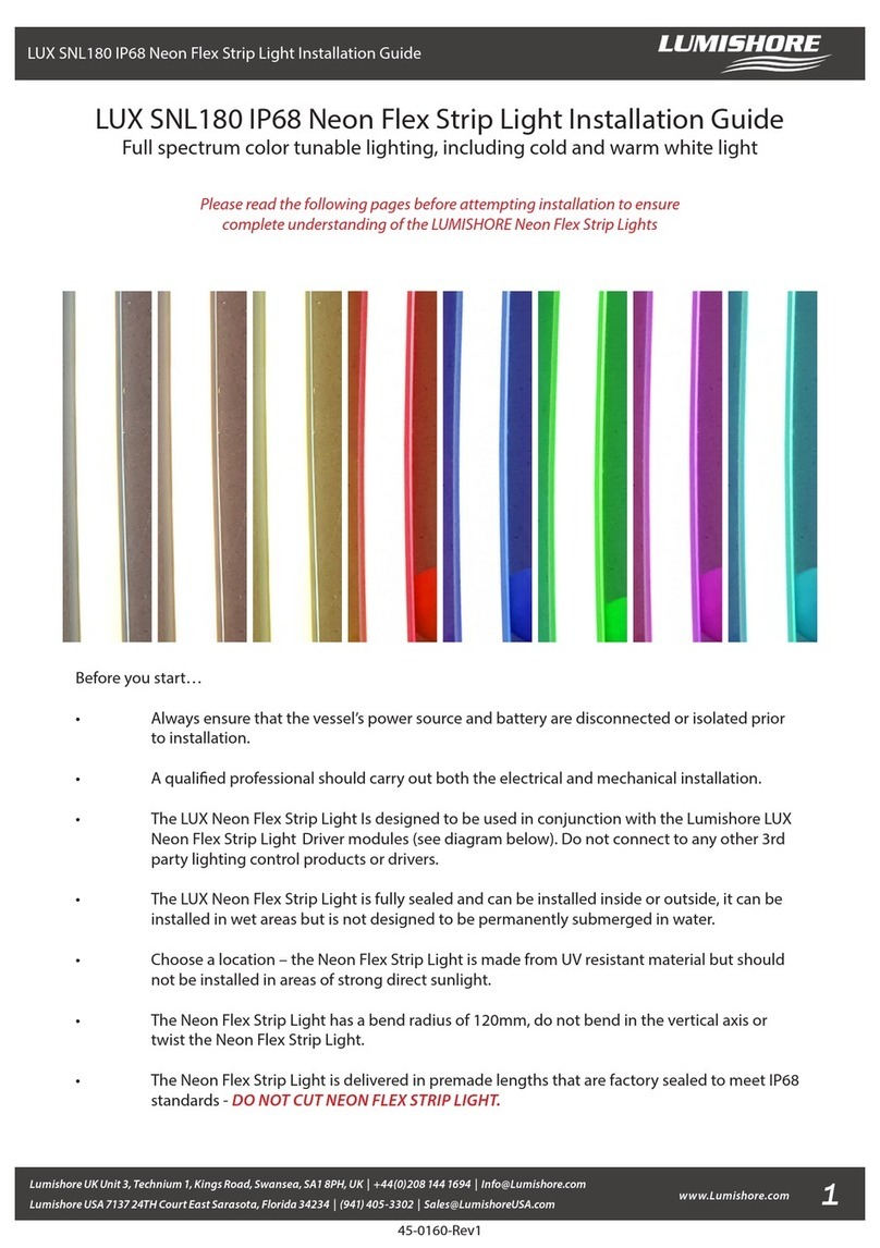 lumishore LUX SNL 180 User manual