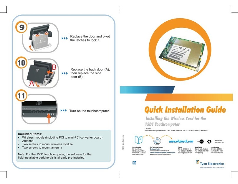 Elo TouchSystems 15D1 User manual