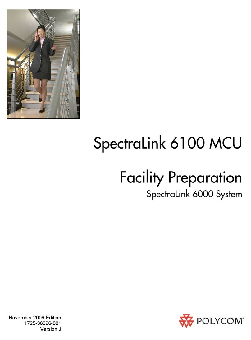 Polycom SpectraLink 6000 System Facility Preparation
