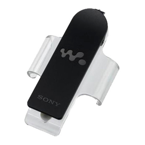 Sony Walkman CLP-NWS610 operating instructions