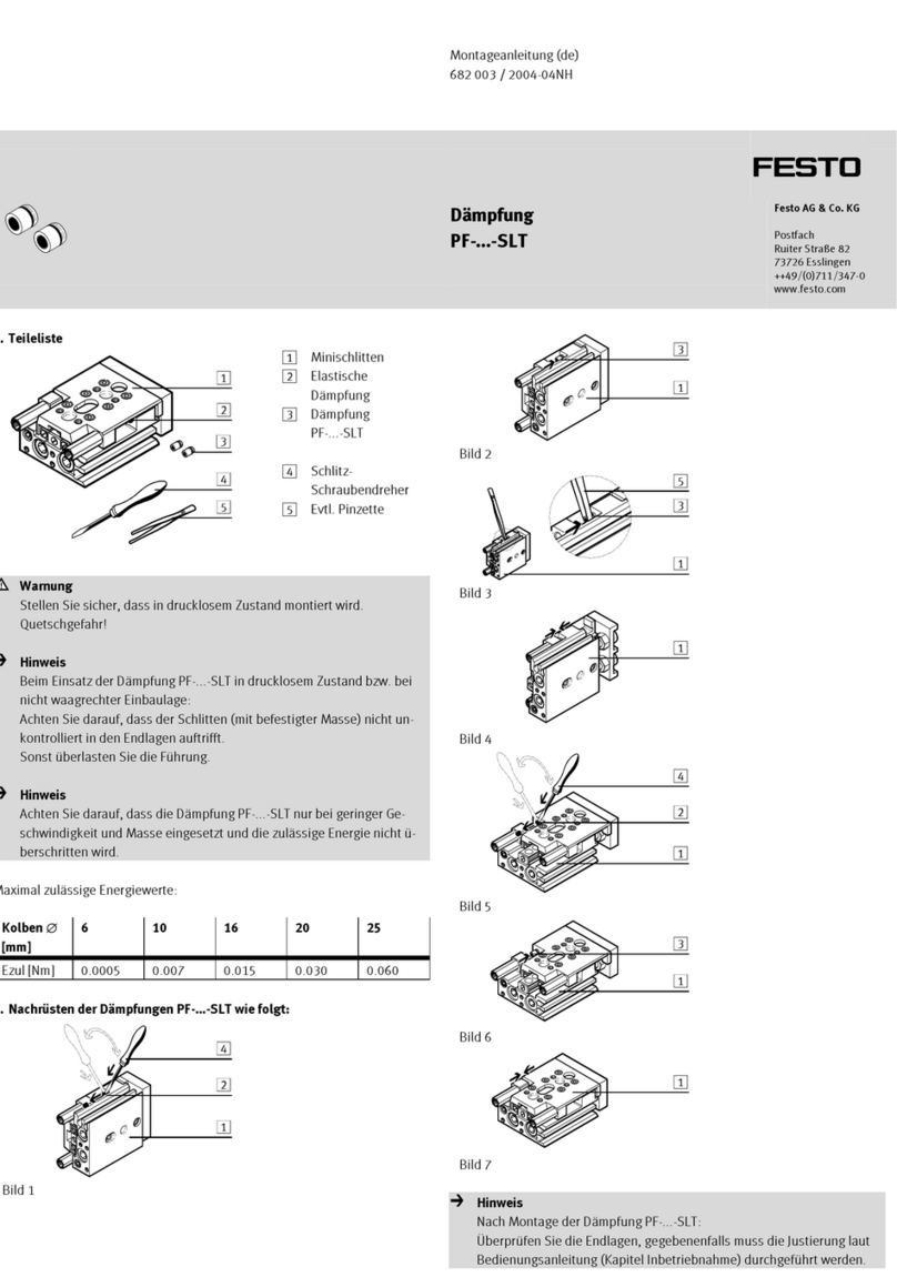 Festo PF-10-SLT Assembly instructions