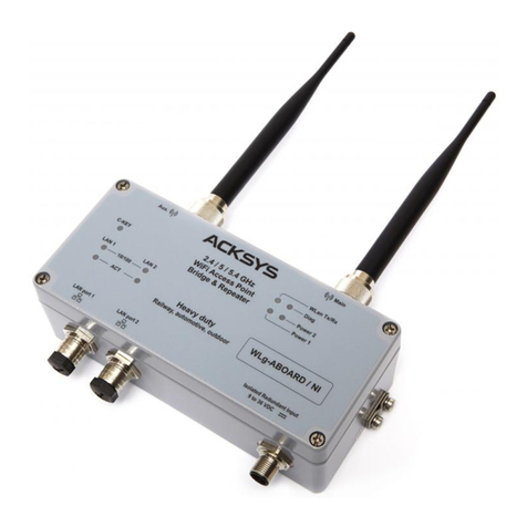 Acksys WLg-ABOARD /N V3 Quick installation guide Acksys WLg-ABOARD /N V3 Quick installation guide