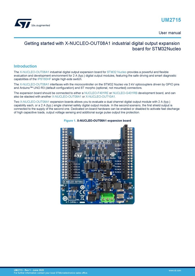 ST X-NUCLEO-OUT08A1 User manual