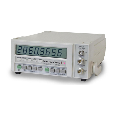 PeakTech 2860 User manual