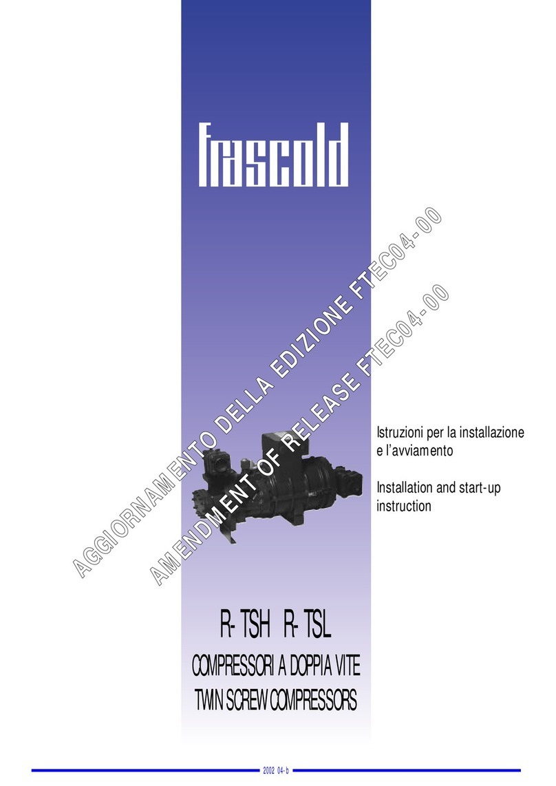 Frascold R-TSH Series Installation and start-up instruction