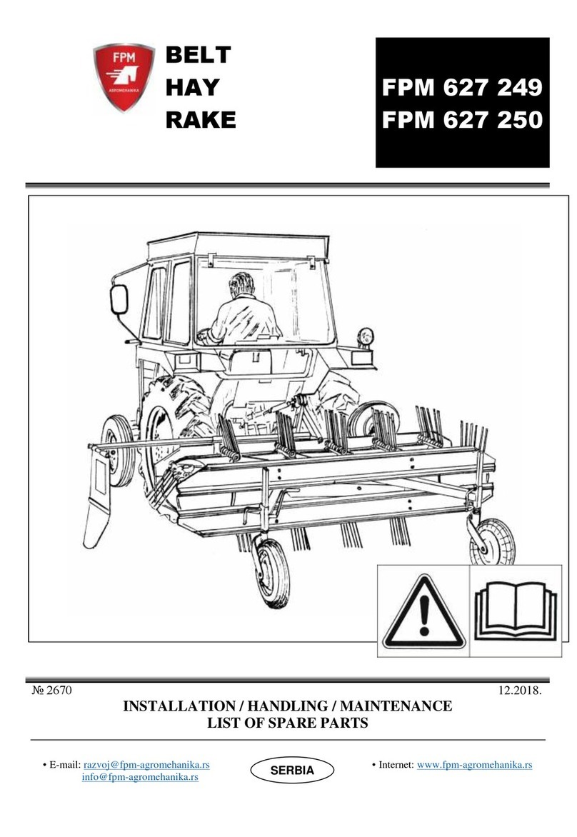 FPM 627 249 INSTALLATION / HANDLING / MAINTENANCE, LIST OF SPARE PARTS