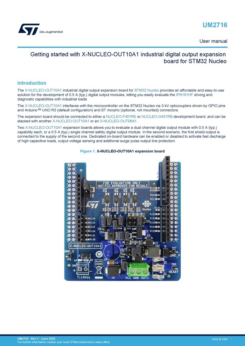 ST X-NUCLEO-OUT10A1 User manual