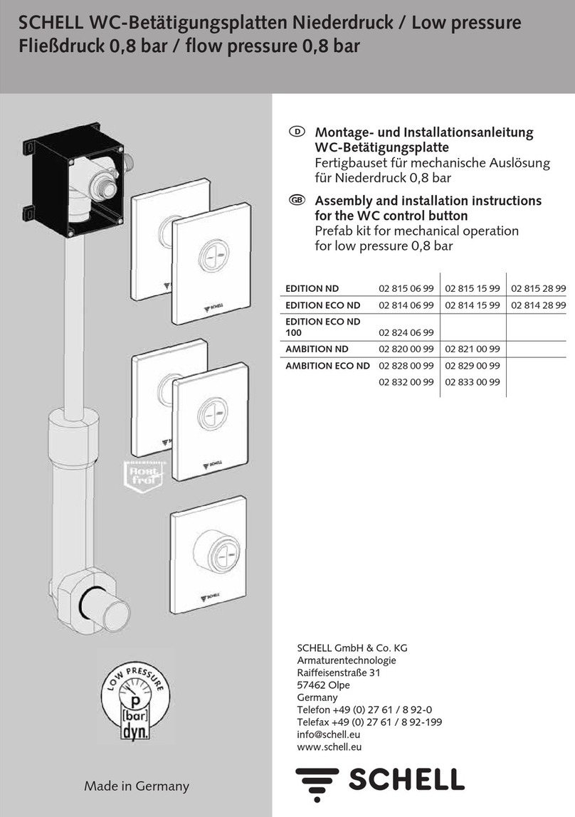 Schell EDITION ND 02 815 06 99 Assembly and installation instructions