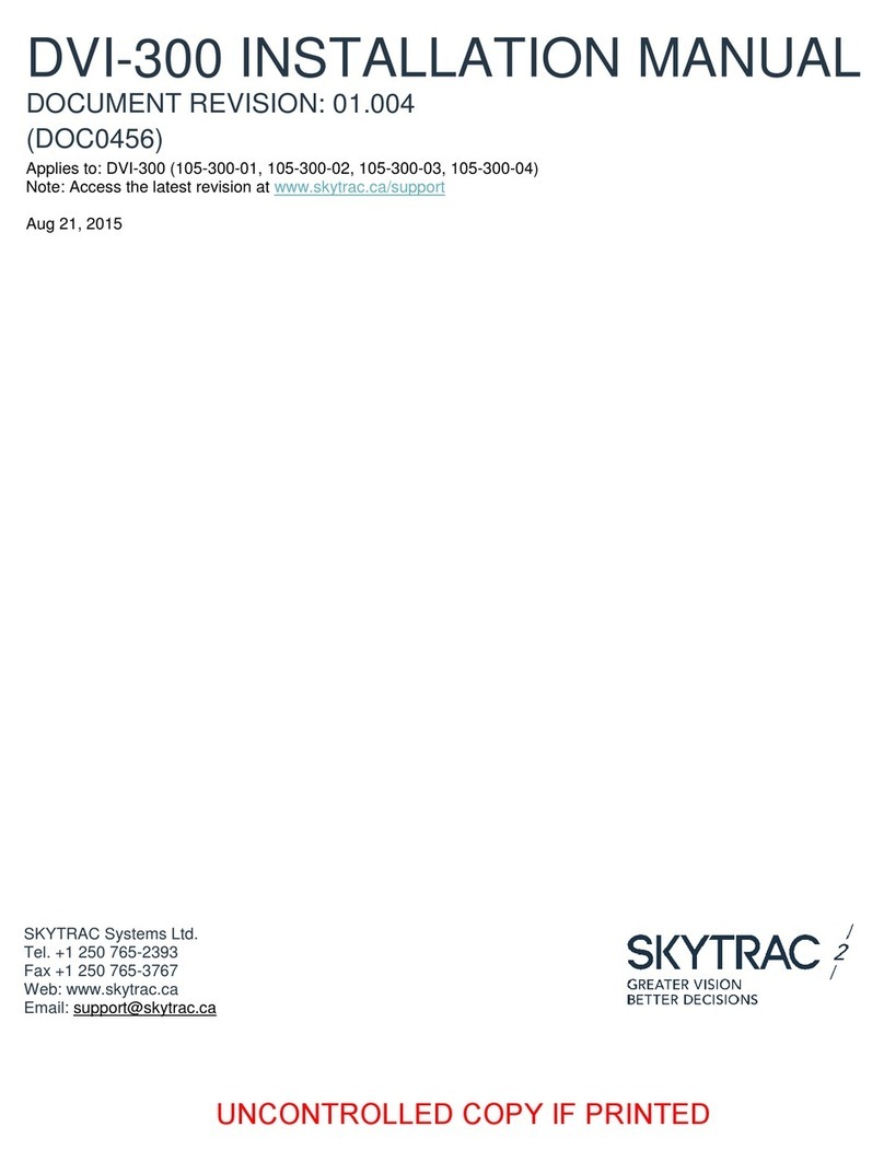 Skytrac DVI-300 installation manual