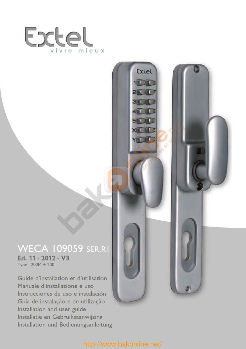 Extel WECA 109059 SER.R1 Installation and user guide