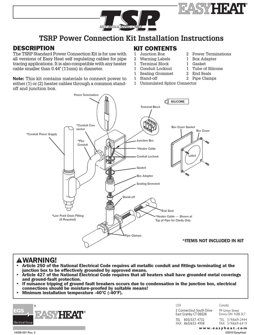 EasyHeat TSRP Series installation instructions