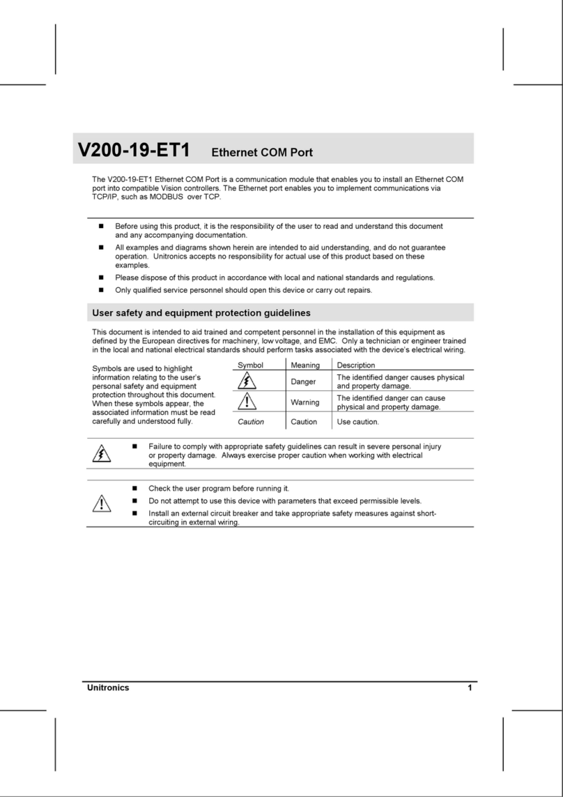 Unitronics V200-19-ET1 User manual