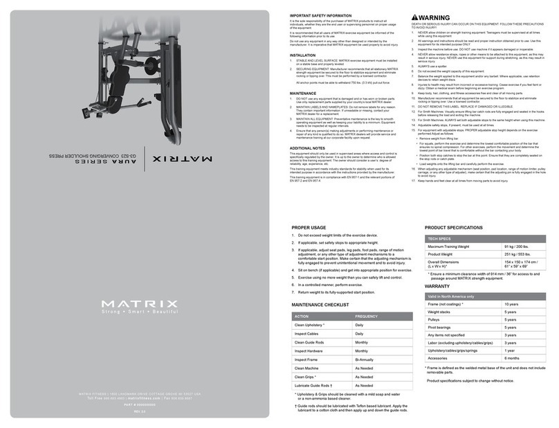 Matrix AURA Series quick start guide Matrix AURA Series quick start guide