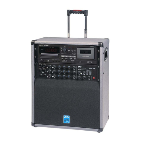 K.M.E. MCA 150 User manual