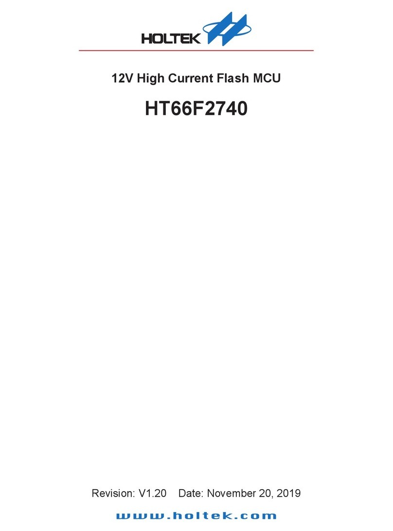 Holtek HT66F2740 manual