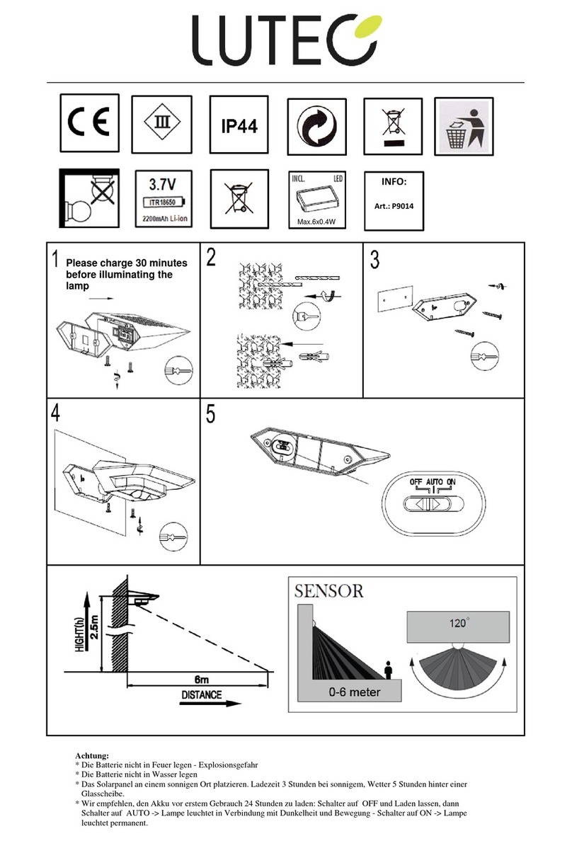 LUTEC P9014 SI manual