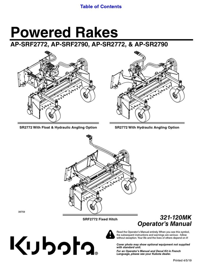 Kubota AP-SRF2772 Operator's manual Kubota AP-SRF2772 Operator's manual