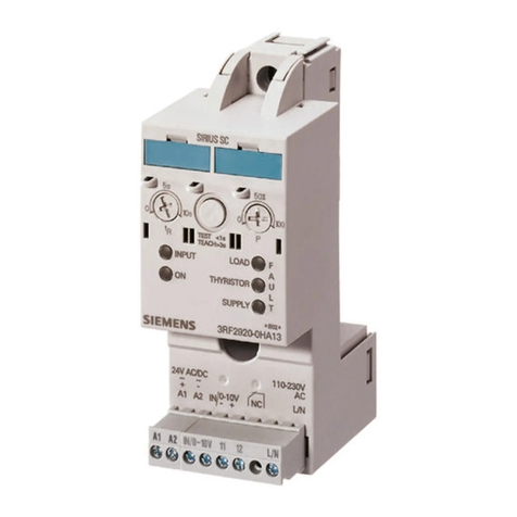 Siemens SIRIUS SC 3RF29 0-0HA Series User manual