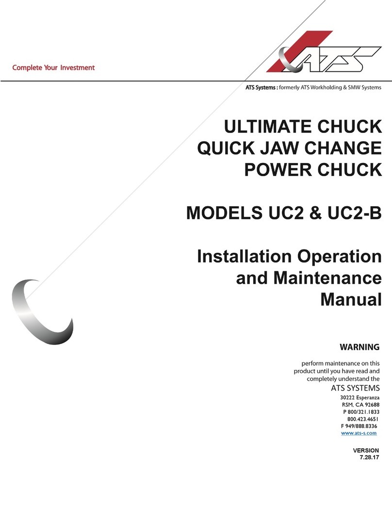 ATS ULTIMATE CHUCK UC2 Installation, operation and maintenance manual