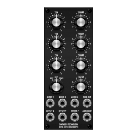 Synthesis Technology MOTM-510 The WaveWarper Assembly instructions & owner's manual