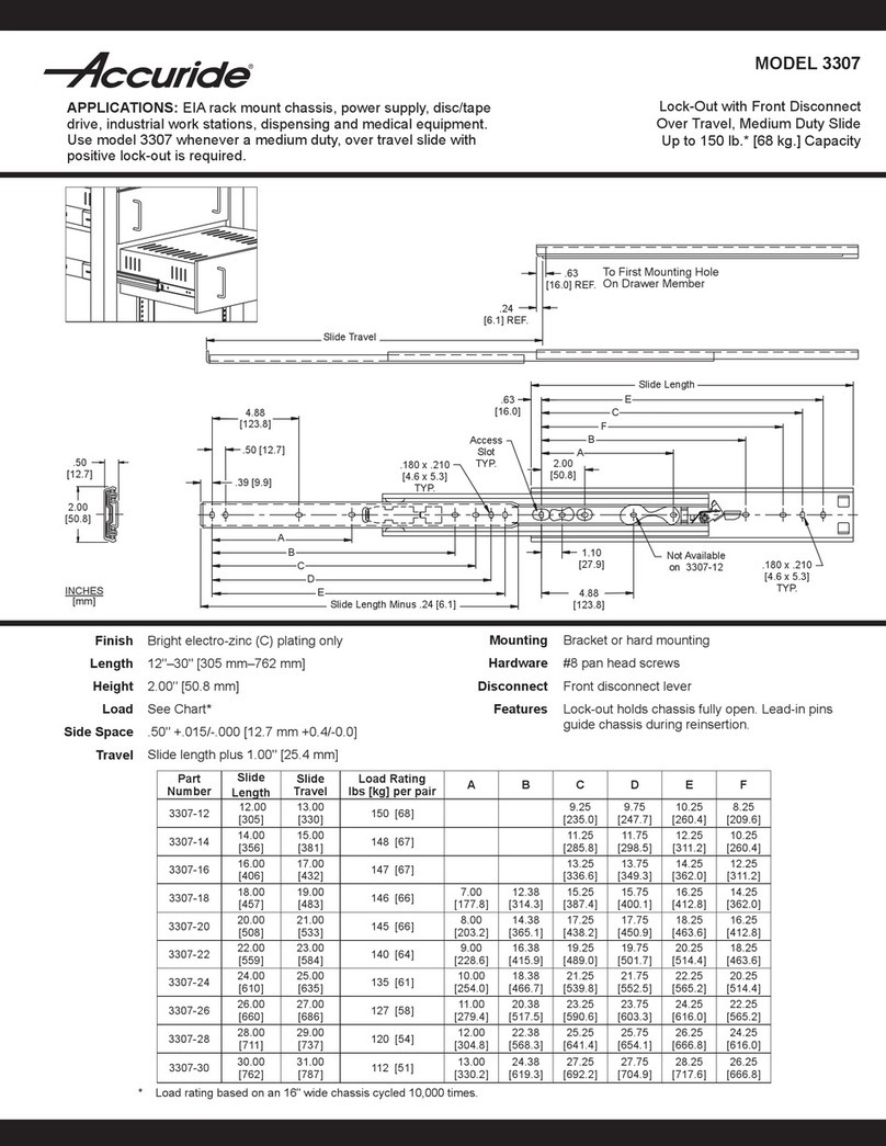 Accuride 3307 quick start guide