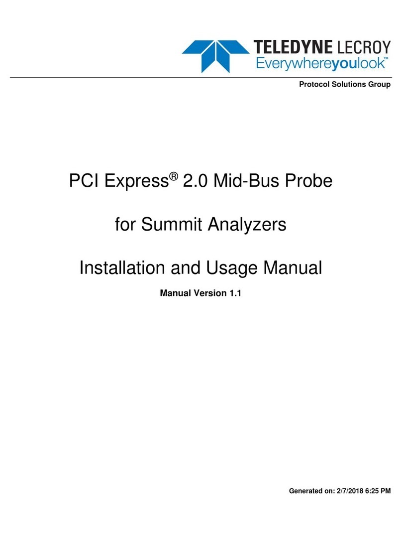 Teledyne Lecroy PCI Express 2.0 Mid-Bus Probe Setup guide Teledyne Lecroy PCI Express 2.0 Mid-Bus Probe Setup guide